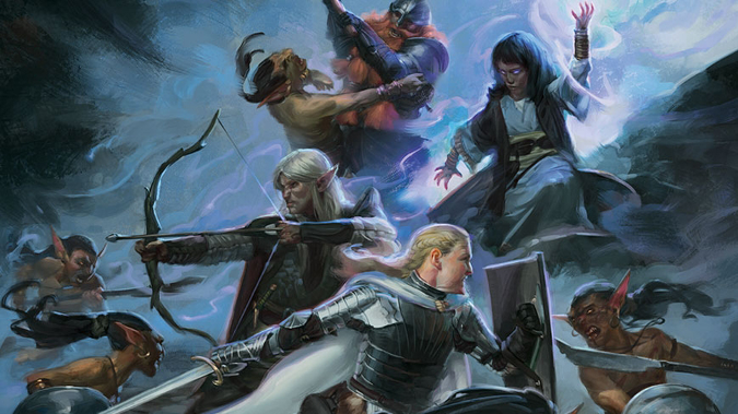 Настоящая иллюстрация из «Книги игрока» D&D 5e. Теперь понятно, почему игра производит впечатление посвящённой сражениям? © Wizards of the Coast