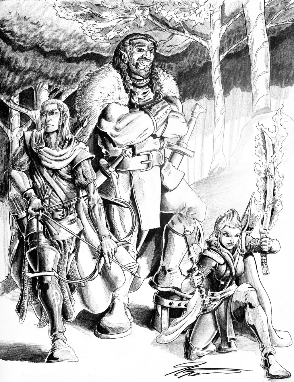 Группа приключенцев D&D Виктора Льюиса